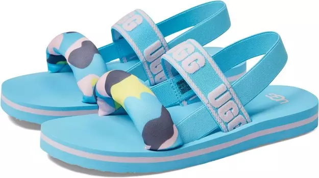 Сандалии UGG Kids Zuma Sling Camopop, цвет Summer Sky