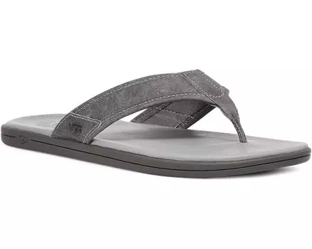 Сандалии UGG Seaside Flip Leather, цвет Medium Grey