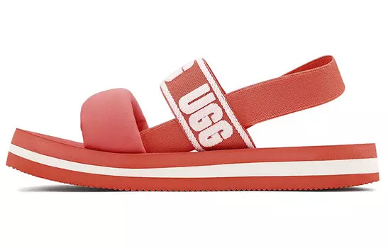 Сандалии UGG Zuma Sling Beach Sandals Red White Women's