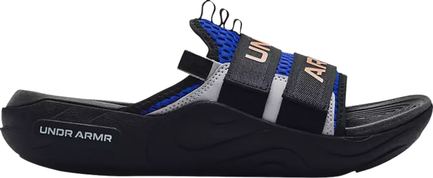 Сандалии Under Armour Alpha Slide Versa Blue Black, черный