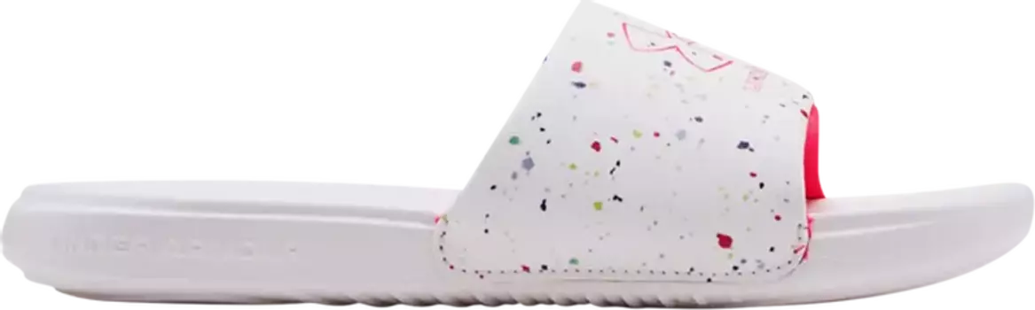 Сандалии Under Armour Ansa Graphic Slide GS Speckled, белый