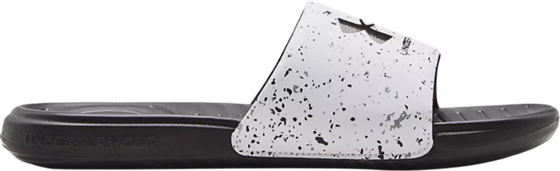 Сандалии Under Armour Ansa Graphic Slide White Jet Grey Speckled, белый