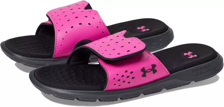 Сандалии Under Armour Ignite 7 Slide, цвет Black/Rebel Pink/Black