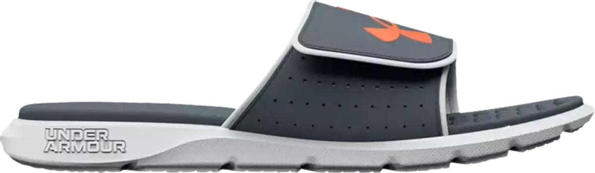Сандалии Under Armour Ignite 7 Slide GS Gravel Orange, серый