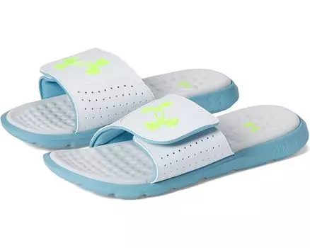 Сандалии Under Armour Ignite Pro Slide, цвет Gray Mist/Still Water/Lime Surge