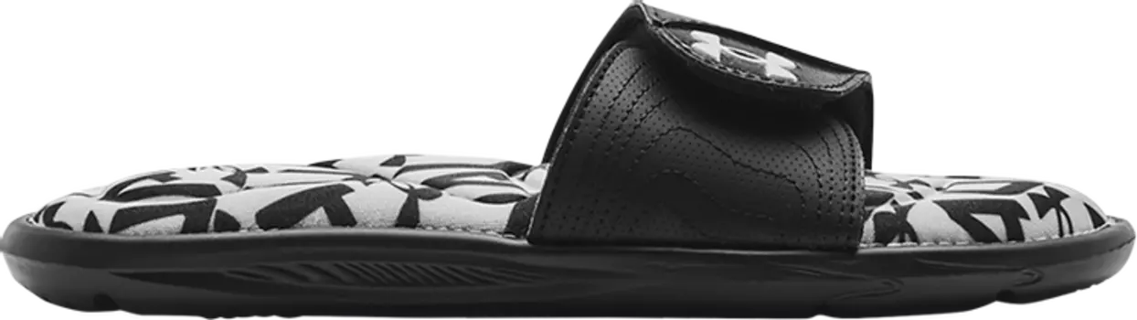 Сандалии Under Armour Wmns Ignite 6 Graphic Footbed Slide Halo Grey Black, серый