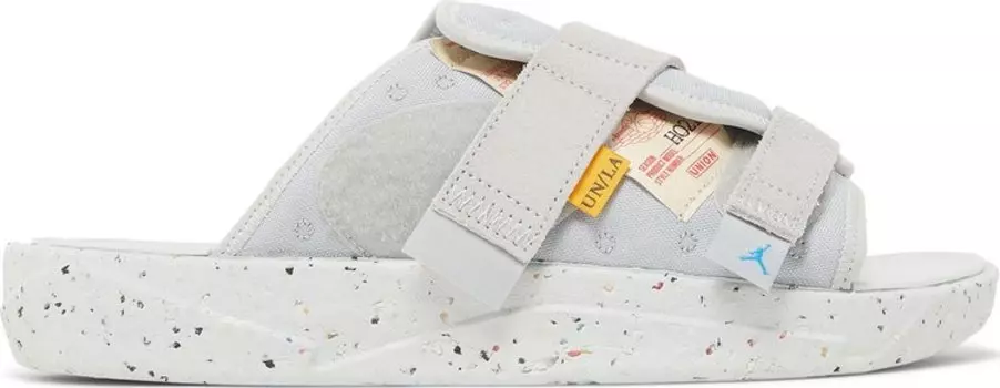 Сандалии Union LA x Jordan Crater Slide Grey Fog, серый