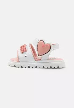 Сандалии Unisex MOSCHINO, цвет white/pink