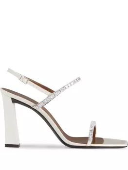 Сандалии Valentine 90 мм Giuseppe Zanotti, белый