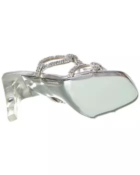 Сандалии Valentino 100 из кожи и винила, серебро