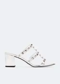 Сандалии Valentino Garavani Rockstud, серебряный