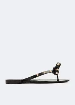 Сандалии VALENTINO GARAVANI SUMMER ROCKSTUD PVC / RUBBER, черный