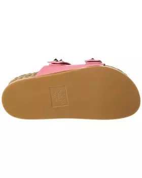 Сандалии Valentino Rockstud из зернистой кожи, розовый