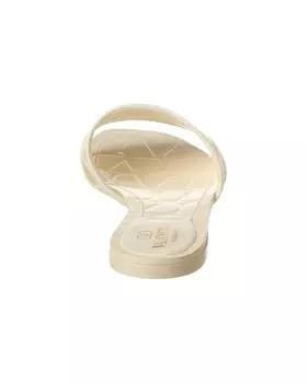 Сандалии Valentino с логотипом из парусины и кожи, белый