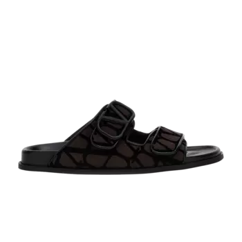 Сандалии Valentino Toile Iconographe с двумя ремешками, коричневый