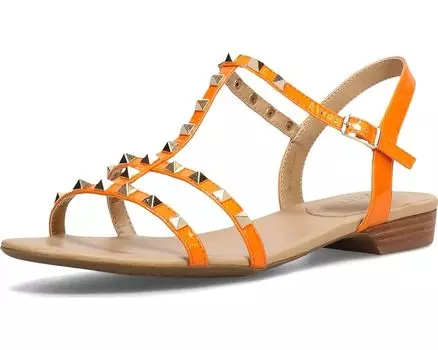 Сандалии Vaneli Brunel, цвет Orange Wrinkle Patent