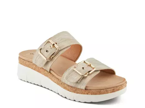 Сандалии Velvette Wedge Sandal Patrizia By Spring Step, золотой/металлик