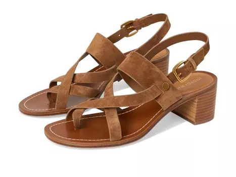 Сандалии Veronica Beard Elodie, цвет Hazelwood Brown Suede