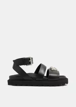 Сандалии Versace La Medusa, черный