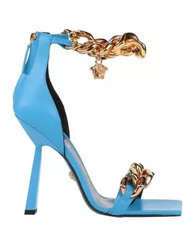 Сандалии Versace, лазурный