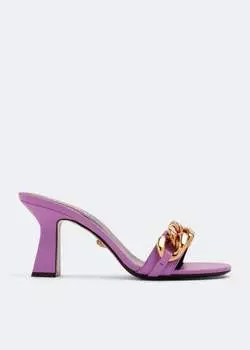 Сандалии VERSACE Medusa chain sandals, фиолетовый