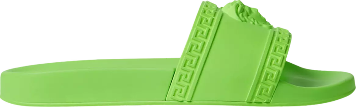 Сандалии Versace Palazzo Medusa Pool Slide Green, зеленый
