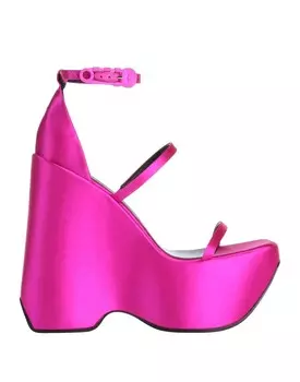 Сандалии Versace, пурпурный