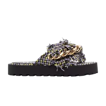 Сандалии Versace с цепочкой, черный