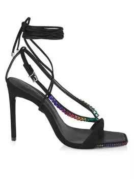 Сандалии Vikki, украшенные кристаллами Schutz, черный