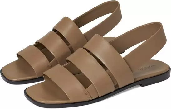 Сандалии Vince Mazie Slingback Sandals, цвет Sand Shell Beige Leather