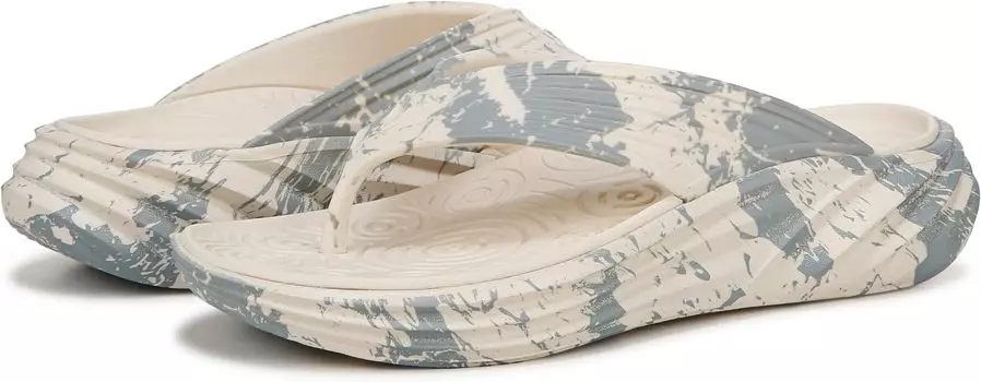 Сандалии VIONIC Tide RX Thongs, цвет Cream/Vintage Blue