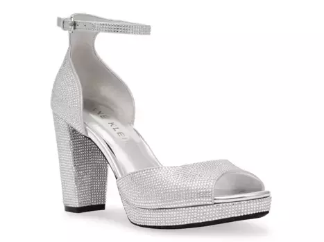 Сандалии Vista Platform Anne Klein, Silver Metallic