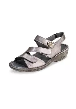 Сандалии VITAFORM Softnappaleder, цвет taupe/metallic