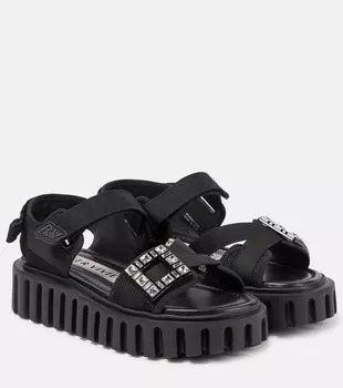 Сандалии viv' go-thick trekky на платформе Roger Vivier, черный