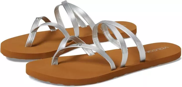 Сандалии Volcom Easy Breezy II, серебряный