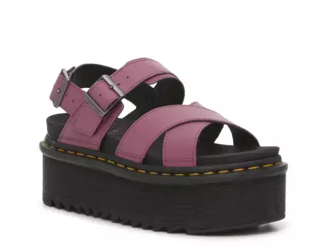 Сандалии Voss II Platform Sandal Dr. Martens, цвет darkmauve