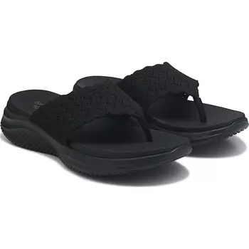 Сандалии-вьетнамки Skechers Ultra flex 3.0 rhythm waves, black