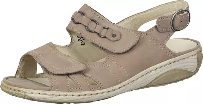 Сандалии WALDLUFER Klassische Sandaletten, бежевый