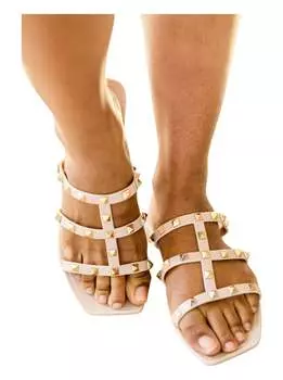Сандалии Walk The Talk с заклепками кремового цвета 123 Amore