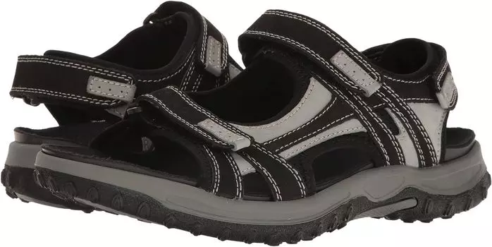 Сандалии Warren Drew, цвет Black/Grey Nubuck