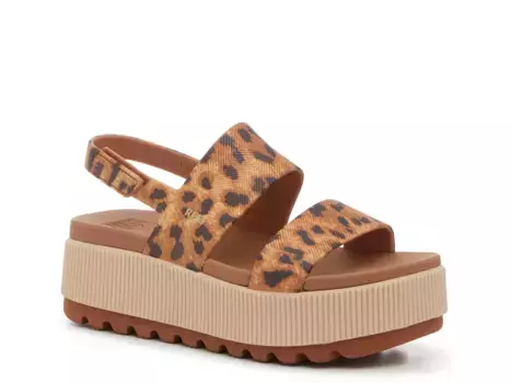Сандалии Water Vista Higher Platform Reef, Brown Leopard Print
