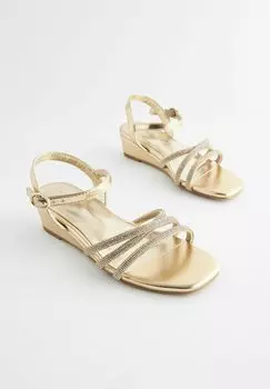 Сандалии WEDGE, REGULAR FIT Next, золотой