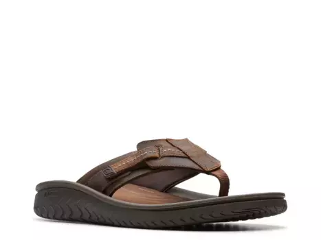 Сандалии Wesley Sun Sandal Clarks, темно-коричневый