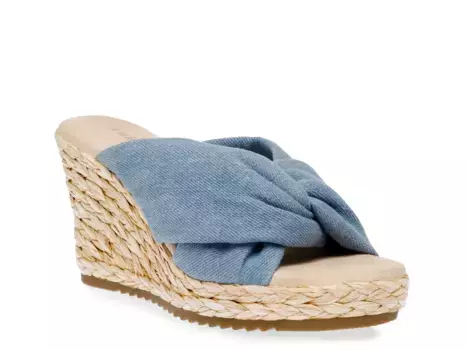 Сандалии Weslite Wedge Sandal Anne Klein, синий