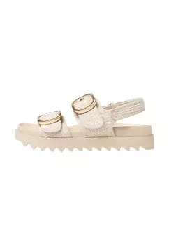 Сандалии WIDE FIT WOMEN'S FLAT SANDALS Stradivarius, белый