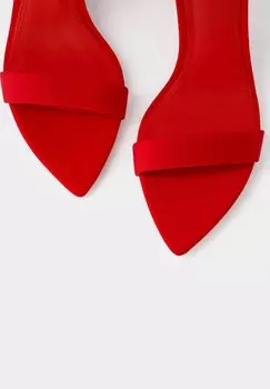 Сандалии With Pointed Toe Bershka, красный
