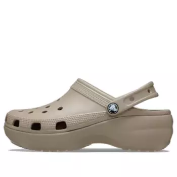 Сандалии (WMNS) Crocs Classic Plaform Clog 'Taupe', желто-коричневый