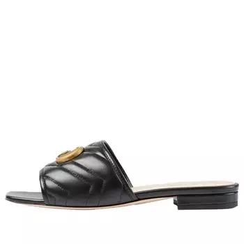 Сандалии (WMNS) Gucci Double g Slippers Black 646169-BKO60-1000