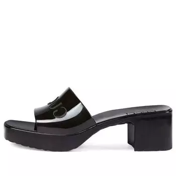Сандалии (WMNS) Gucci Rubber Slide Shoe Black 624730-J8700-1000