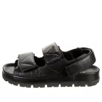 Сандалии (WMNS) PRADA Padded Nappa Leather Sandals 'Black', черный